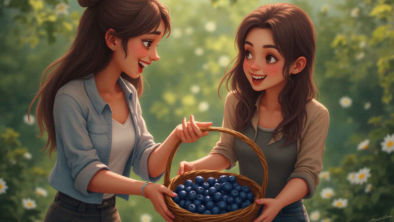 Illustration pour le mot 'myrtille'