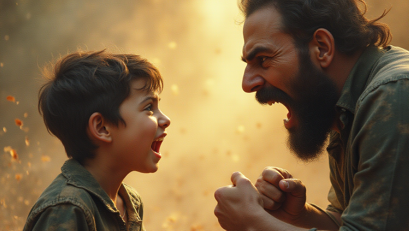 Illustration pour le mot 'méchant'