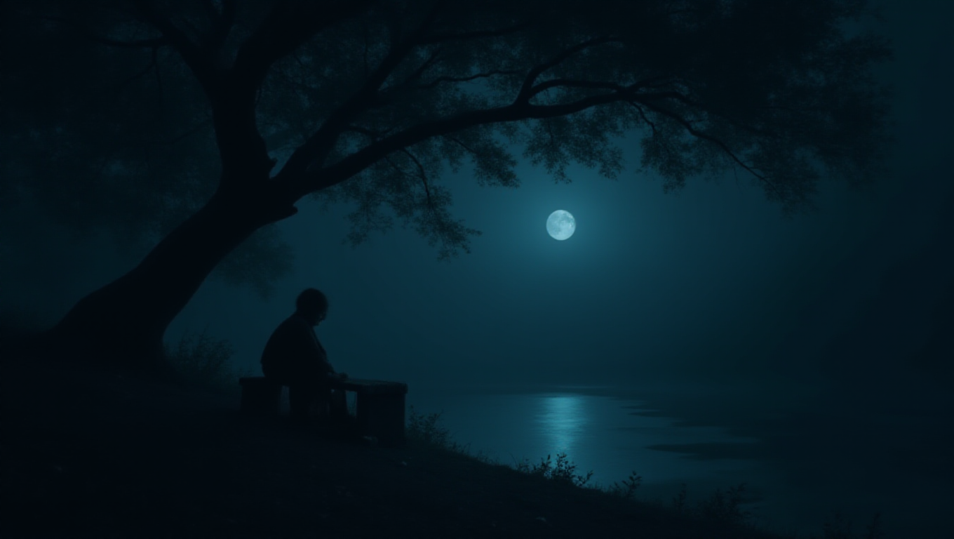 Illustration pour le mot 'mélancolique'