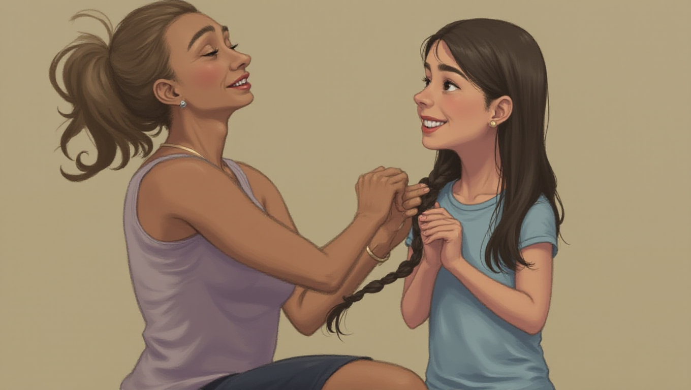 Illustration pour le mot 'natte'