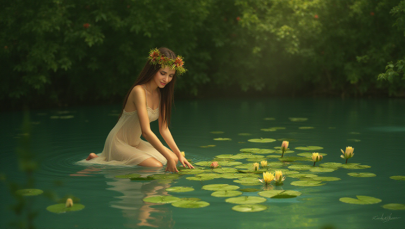 Illustration pour le mot 'nymphe'