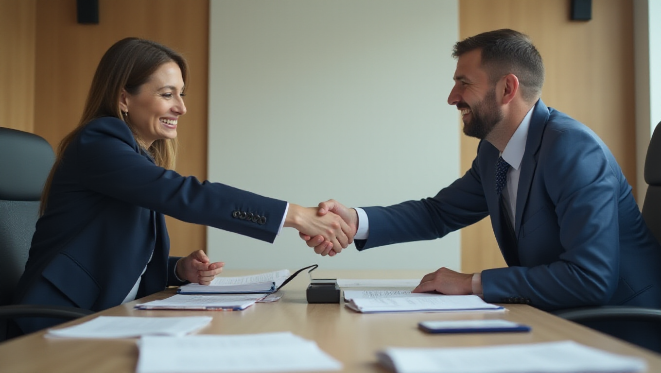 Illustration pour le mot 'négocier'