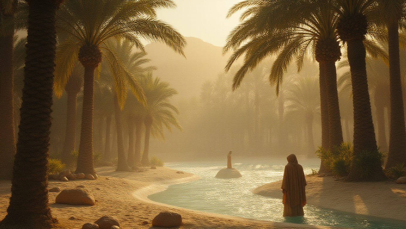 Illustration pour le mot 'oasis'