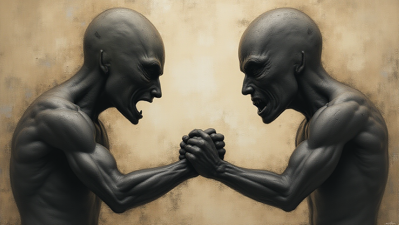 Illustration pour le mot 'opposer'