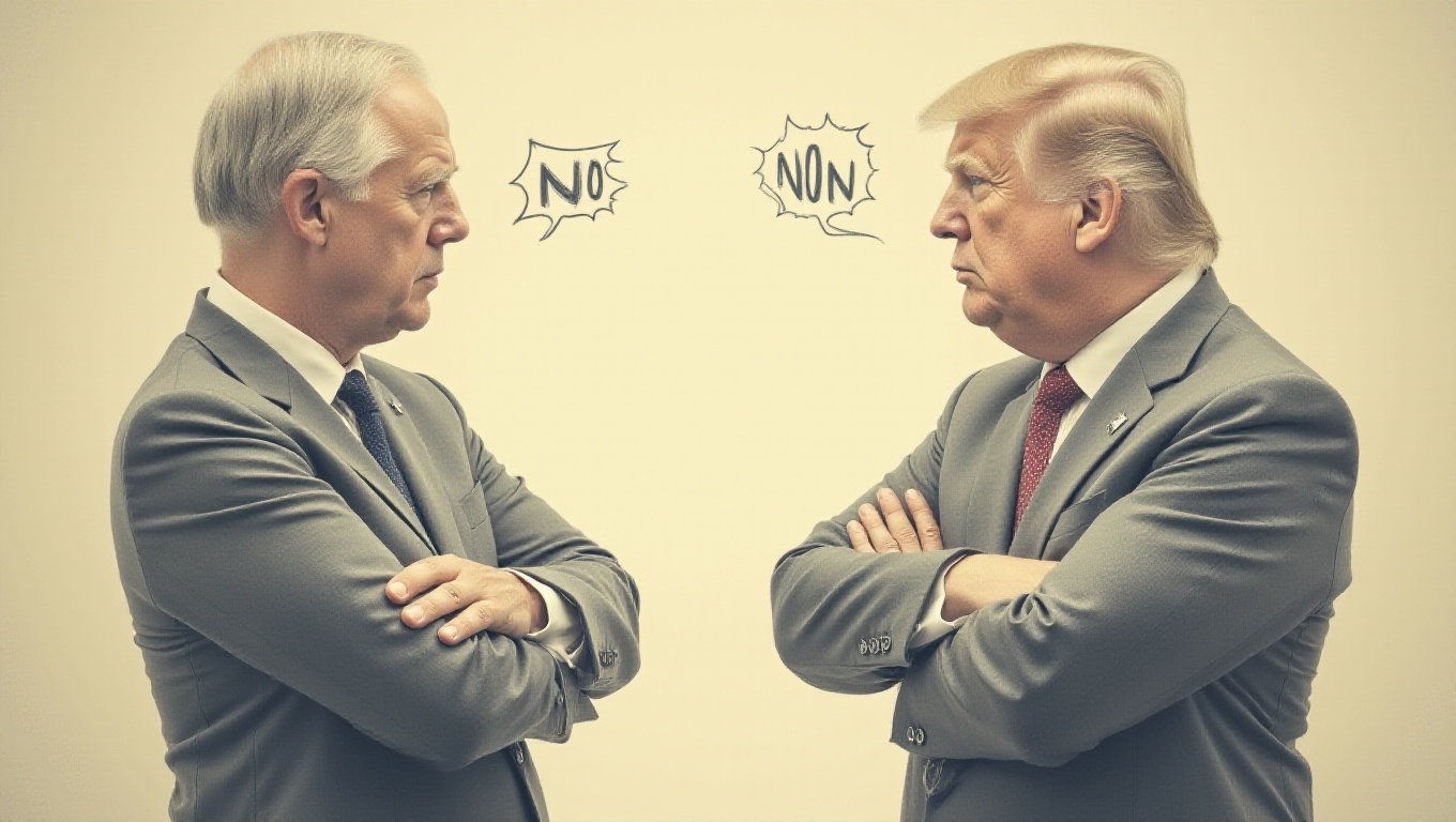 Illustration pour le mot 'opposition'