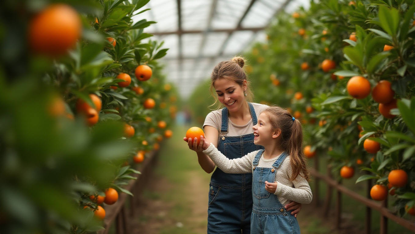 Illustration pour le mot 'oranger'