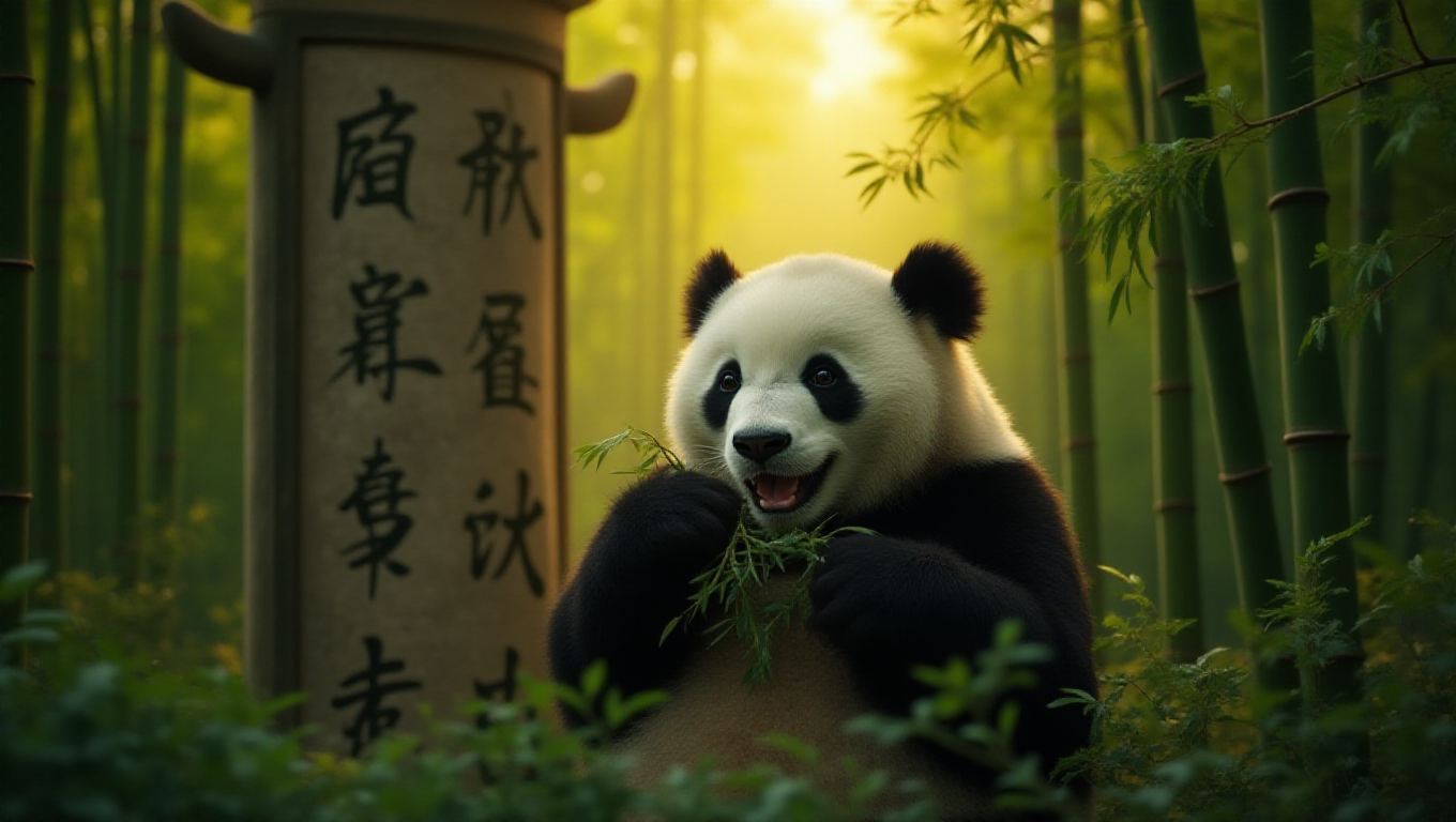 Illustration pour le mot 'panda'