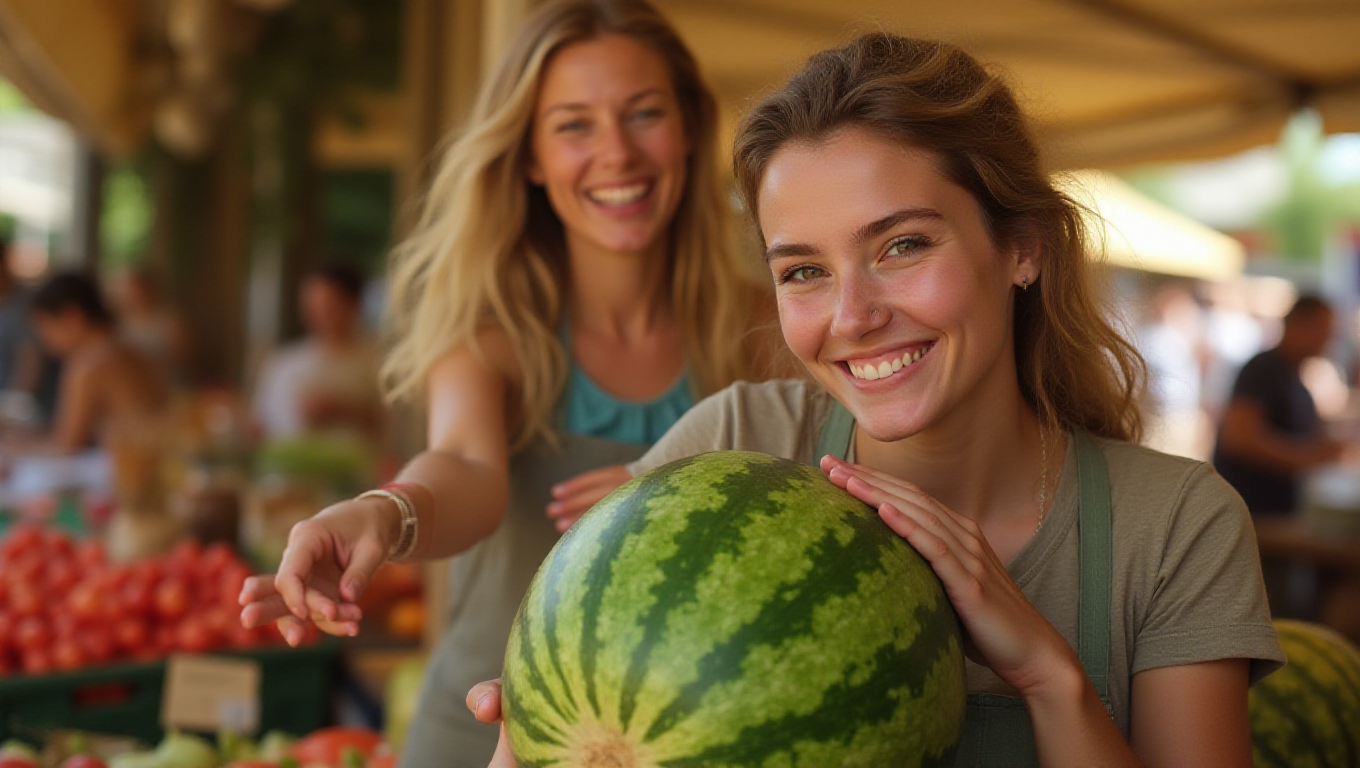 Illustration pour le mot 'pastèque'