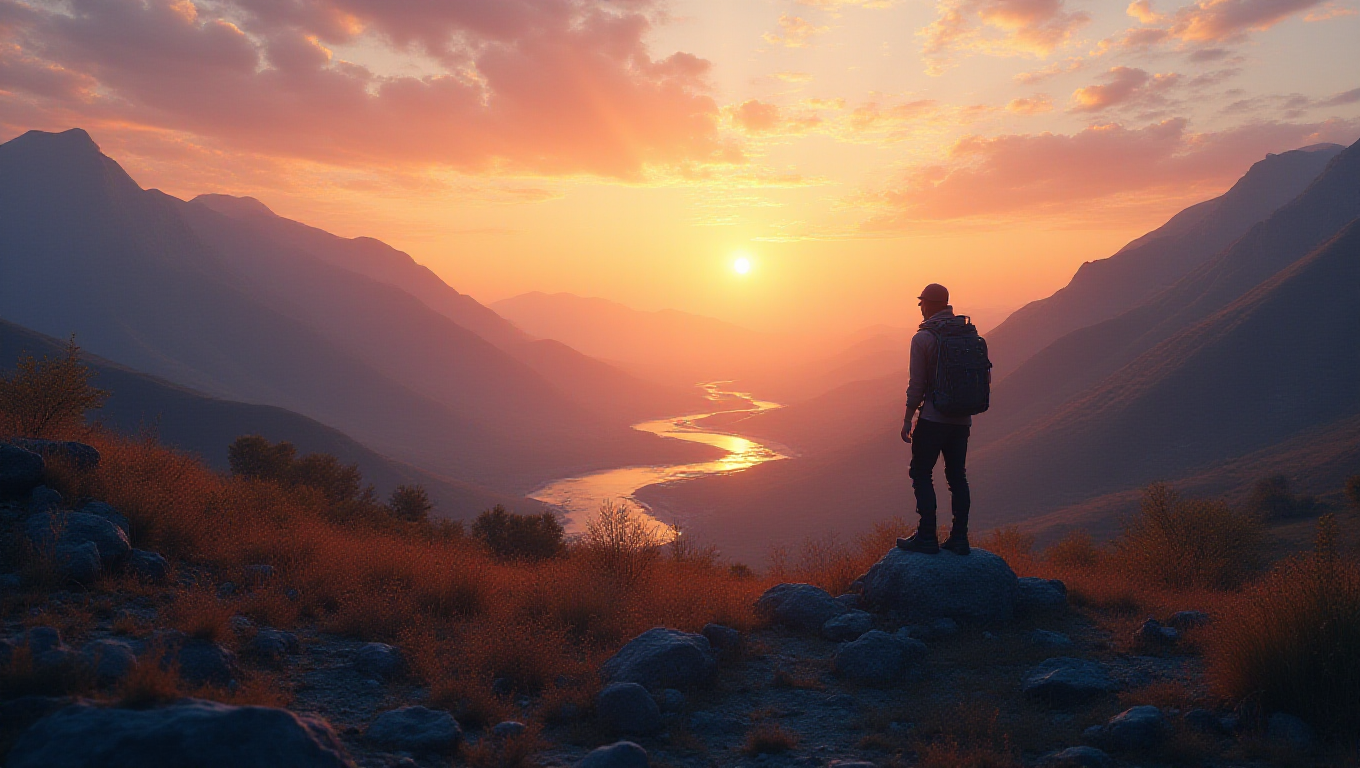 Illustration pour le mot 'paysage'