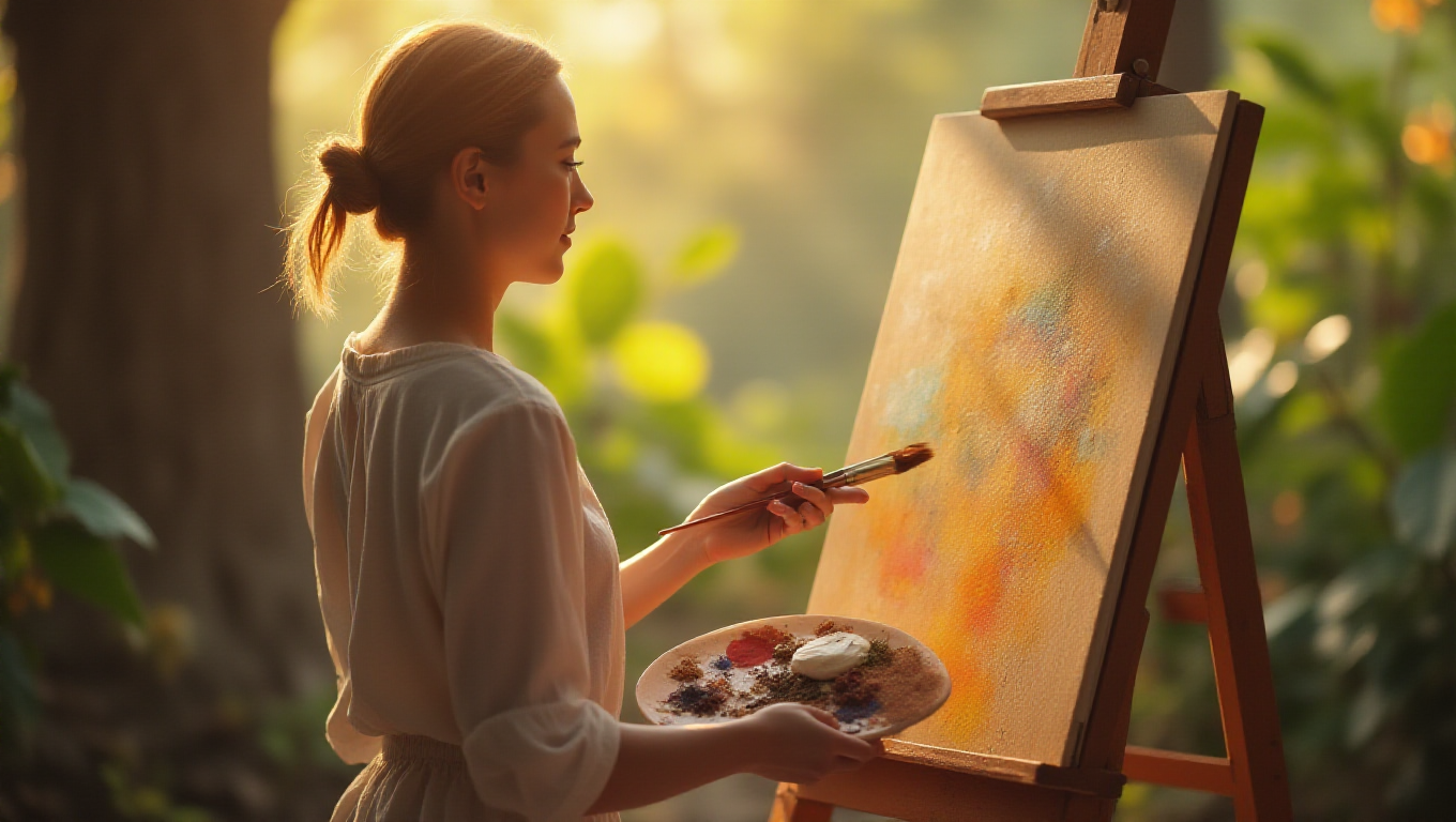 Illustration pour le mot 'peint'