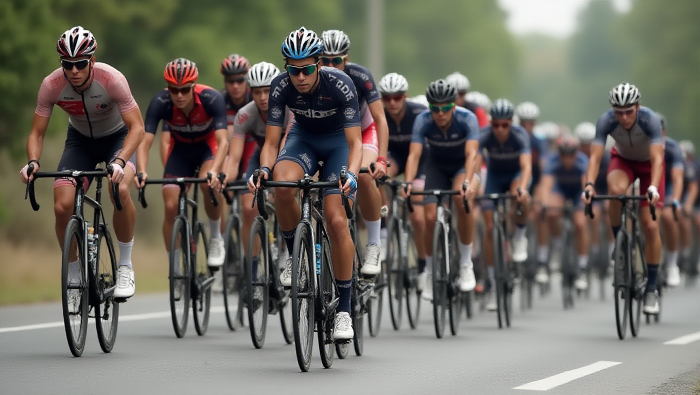 Illustration pour le mot 'peloton'