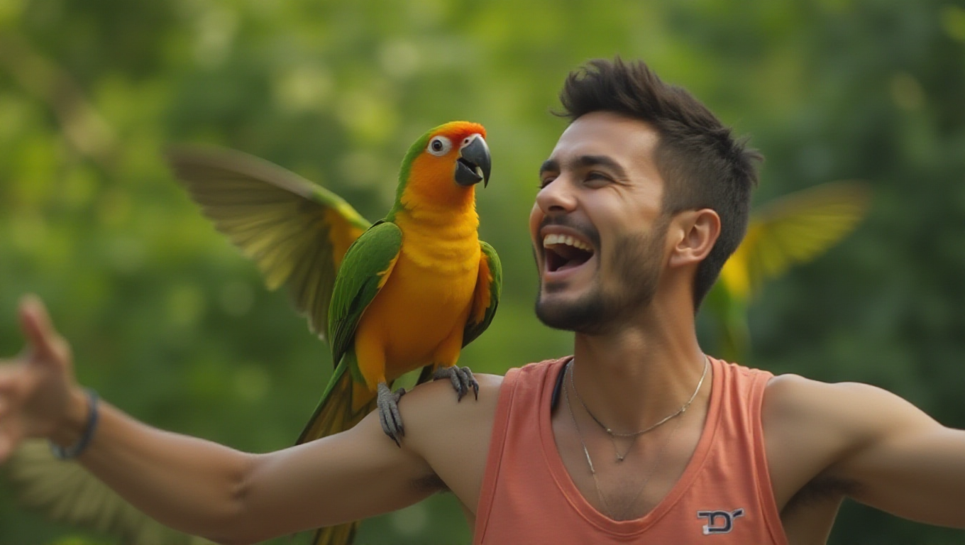 Illustration pour le mot 'perroquet'