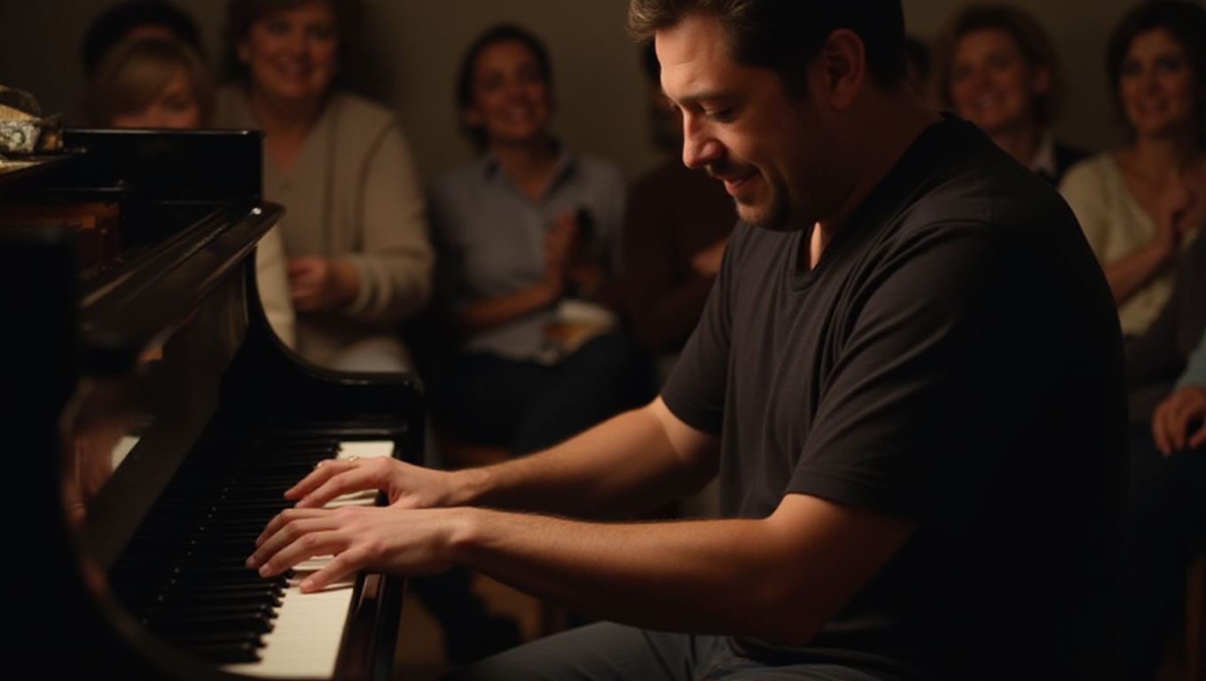 Illustration pour le mot 'pianiste'