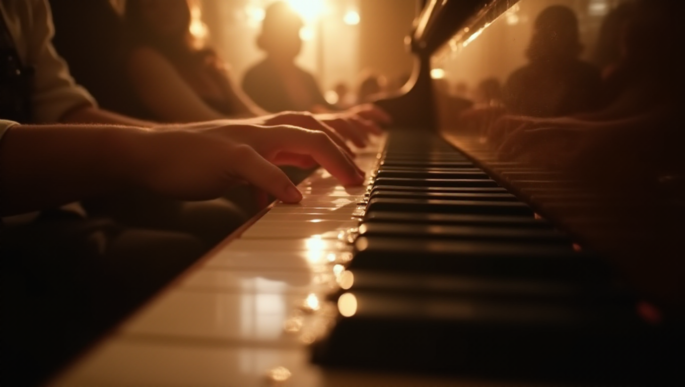 Illustration pour le mot 'piano'