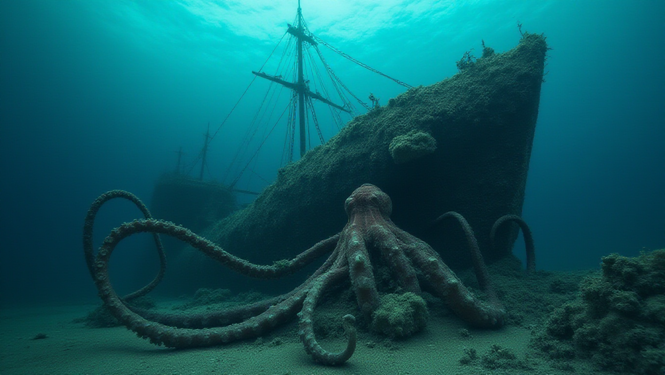 Illustration pour le mot 'pieuvre'