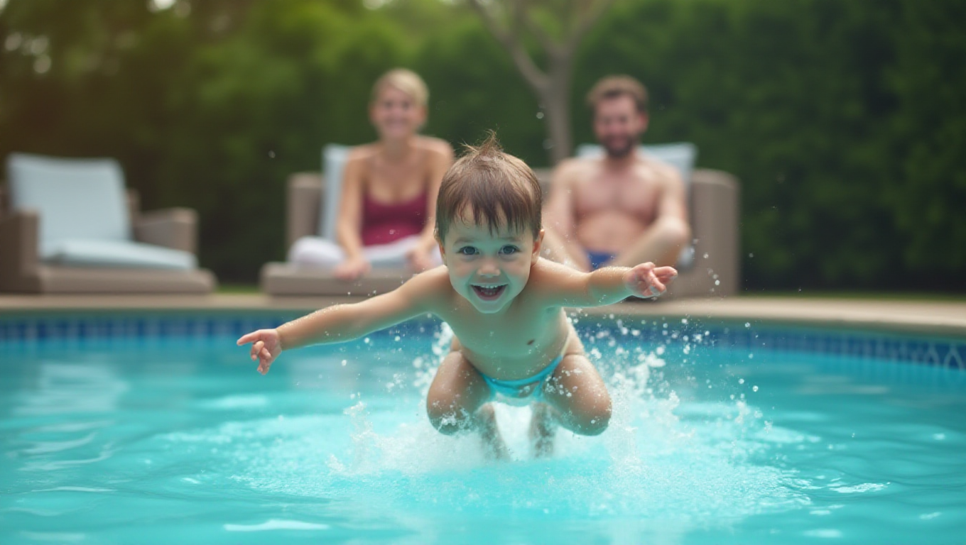 Illustration pour le mot 'piscine'