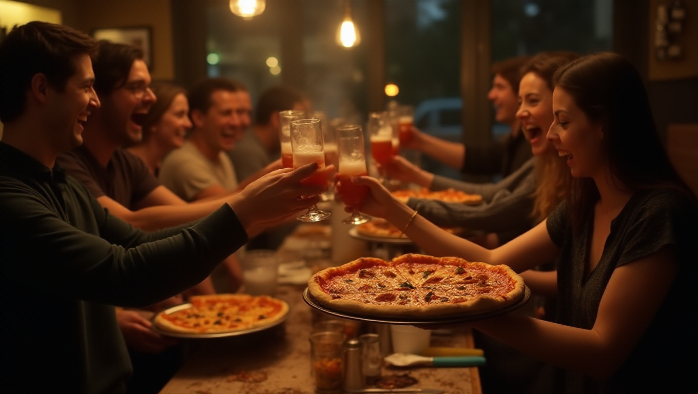 Illustration pour le mot 'pizzeria'