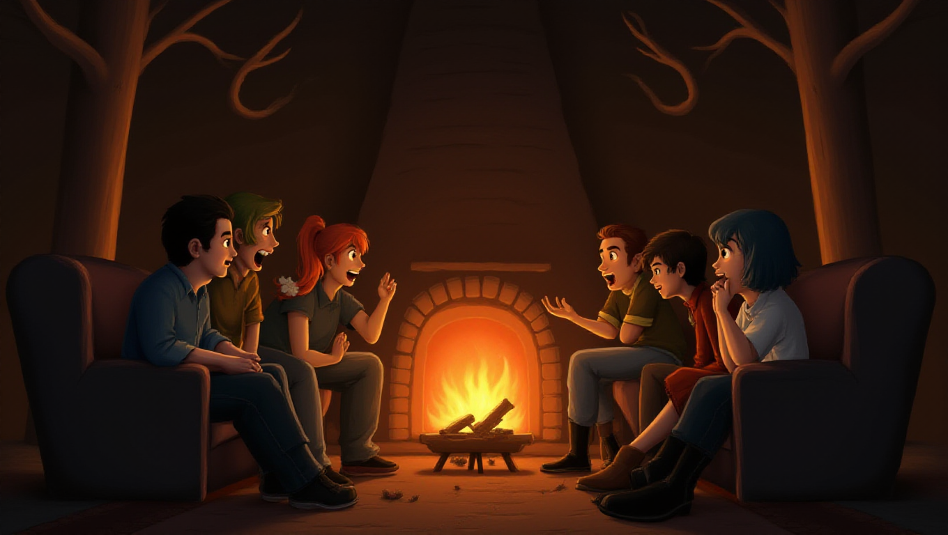 Illustration pour le mot 'raconter'