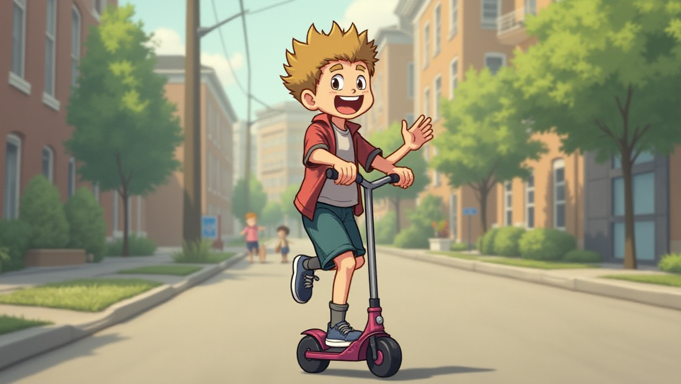 Illustration pour le mot 'scooter'
