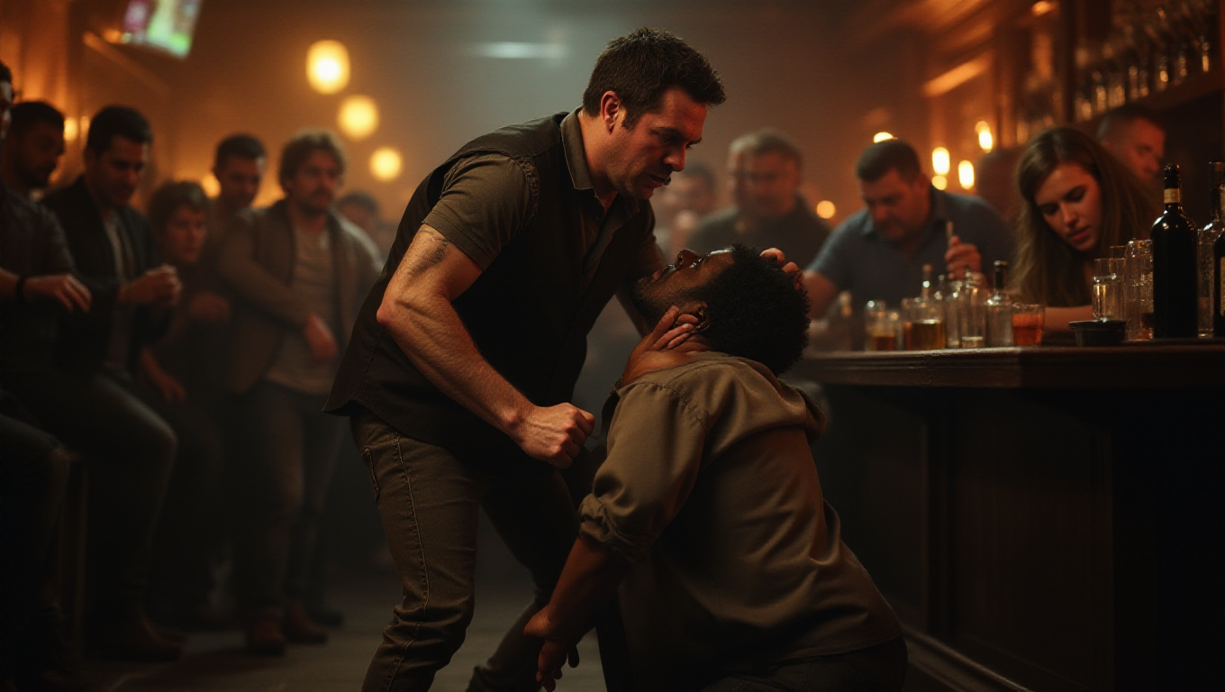 Illustration pour le mot 'tabasser'