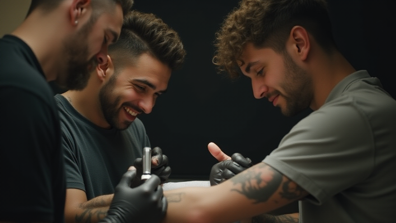 Illustration pour le mot 'tatouer'