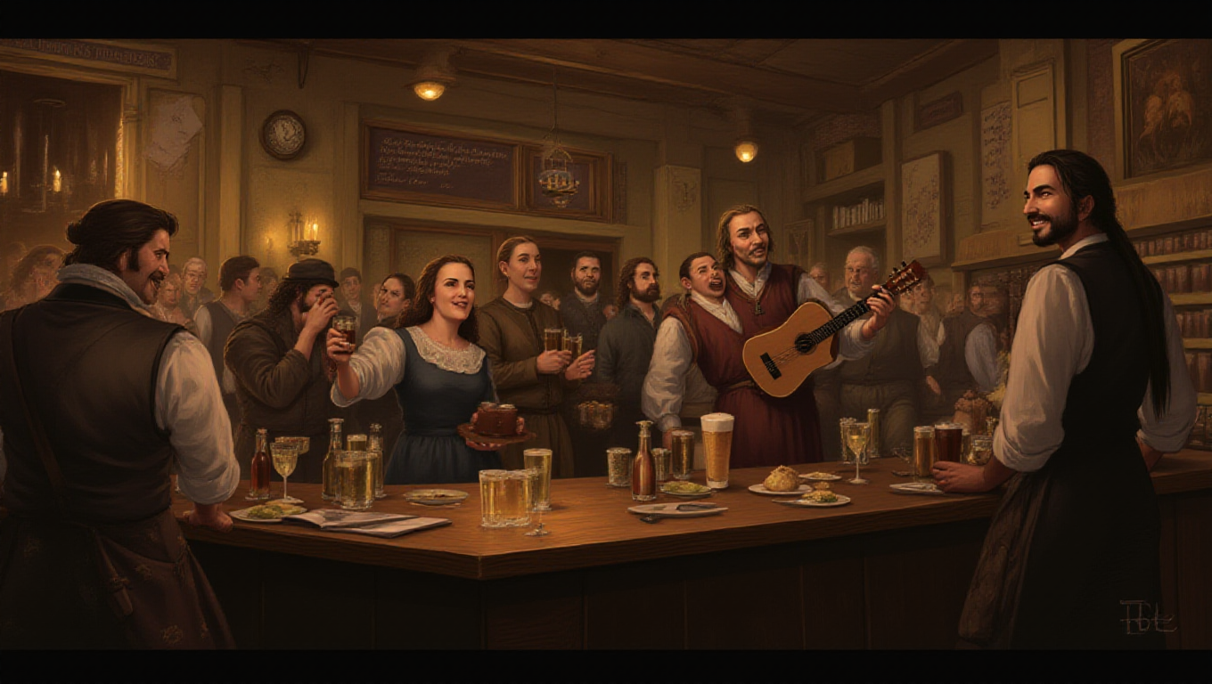 Illustration pour le mot 'taverne'